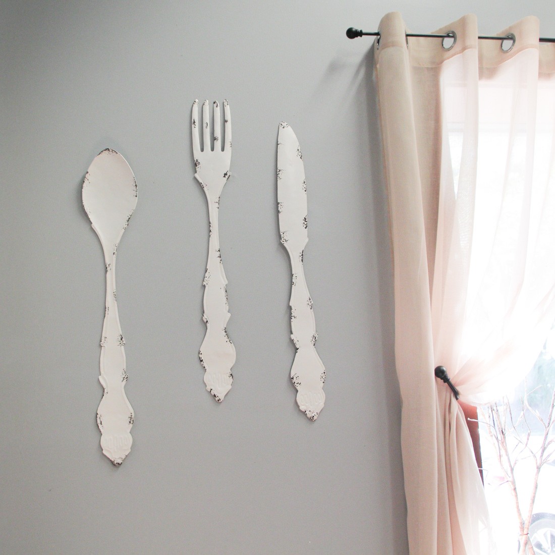 30 In Large Utensil Wall Art Decorative Knife Spoon Fork Farmhouse Kitchen Decor