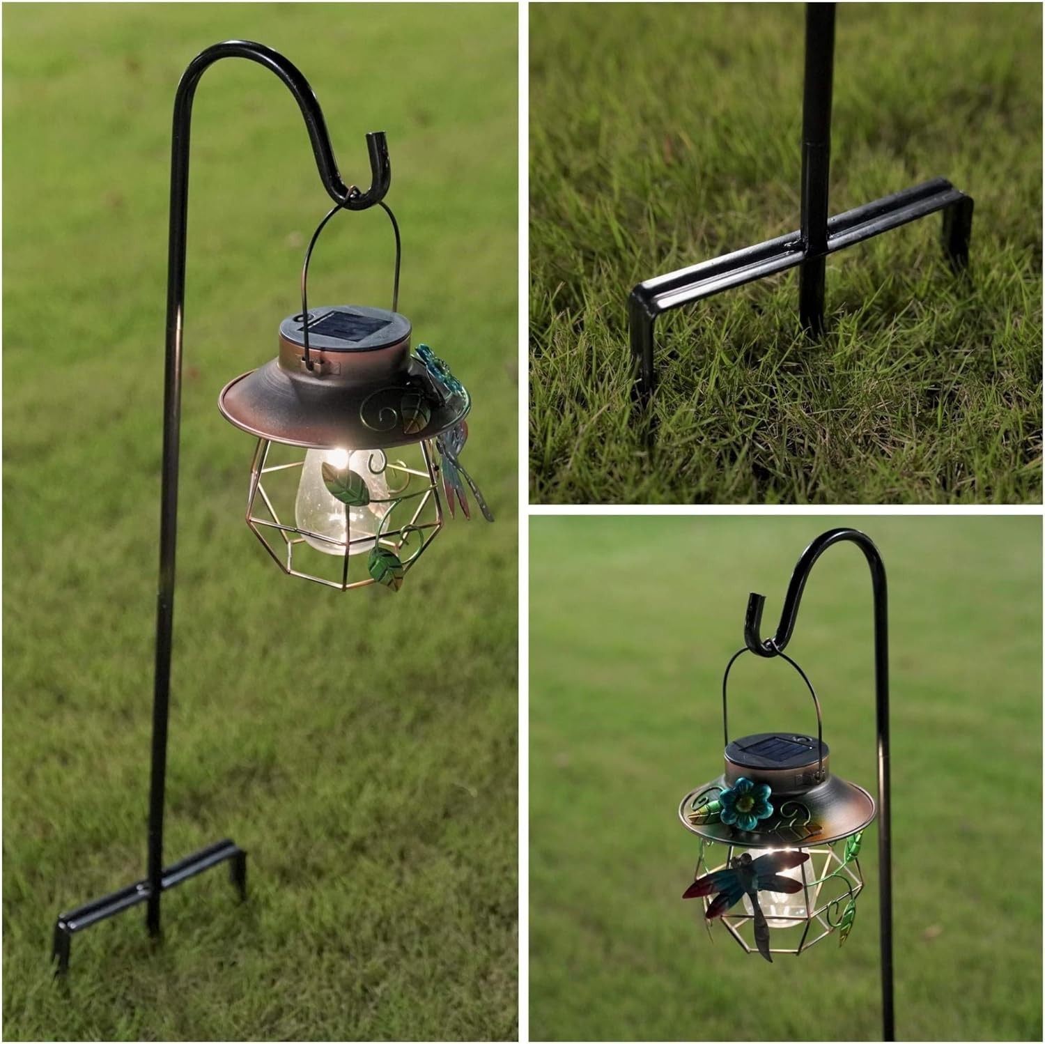 2 Pa Shepherd Hook Adjustable Height 31/24/16’’ 1/2 inch Thi