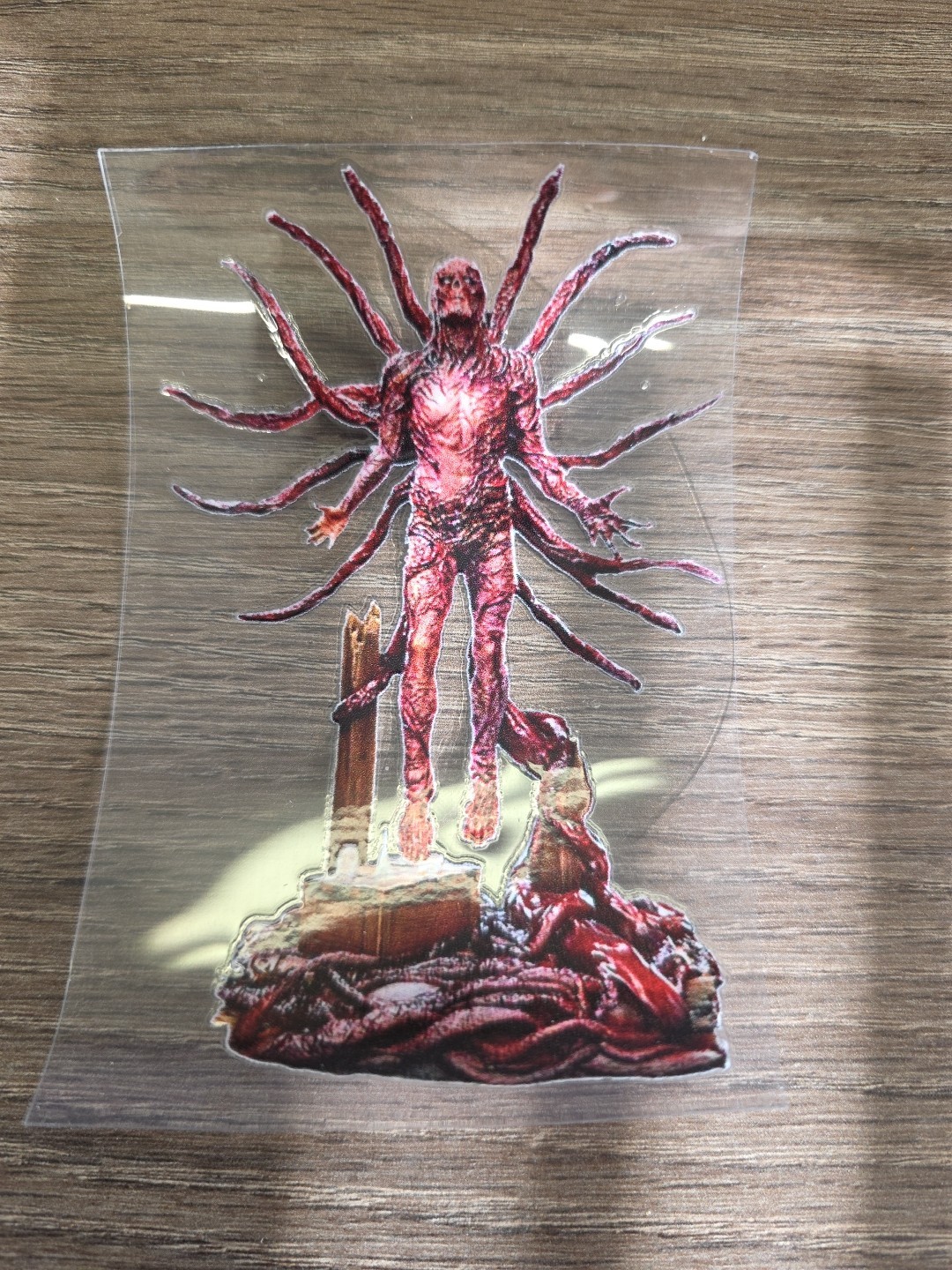 Vecna Stranger Things UV DTF Dcal Sticker Raised Waterproof Made In USA