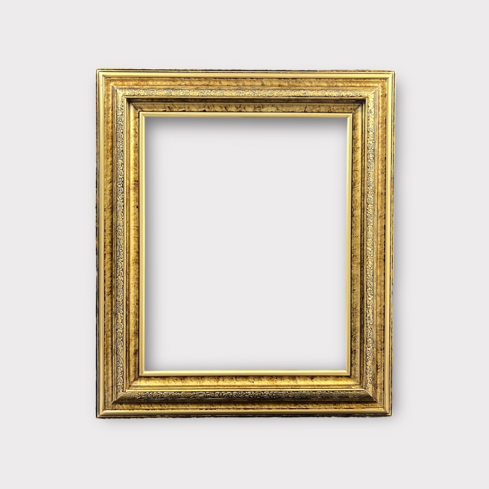 20 x 30 In Stock – Ready to Ship, vintage style wood frame, MARBLE GOLD