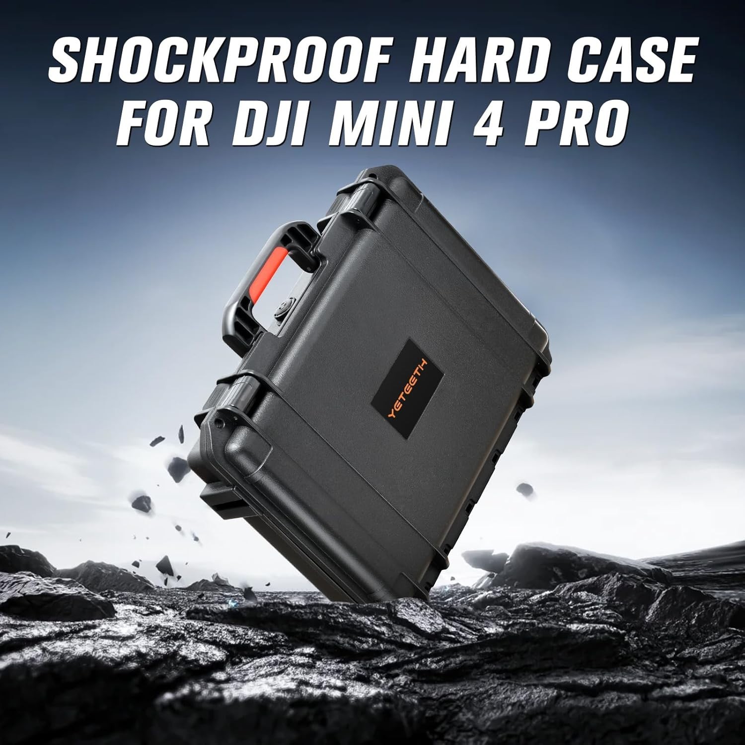 Hard Case for DJI Mini 4 Pro: Waterproof Hard Shell with Foam for DJI Drone Mini
