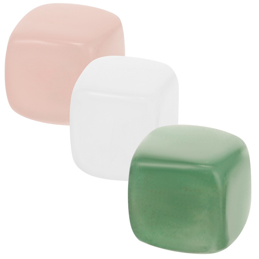 3Pcs Assorted Color Natural Crystal Stones for Yoga and Home Decoration