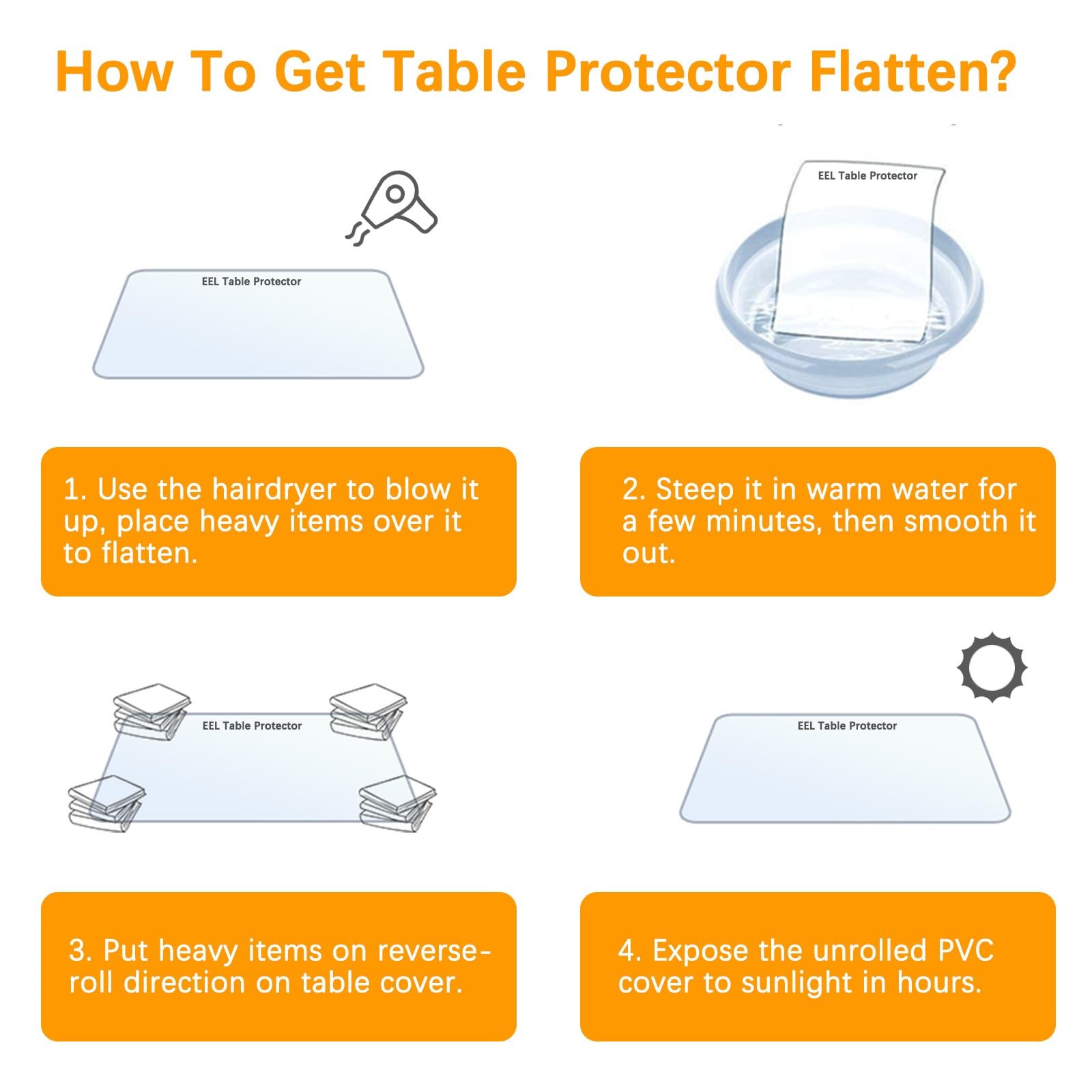 Easy Easy Life Clear Table Protector For Dining Room Table Square Vinyl Pvc