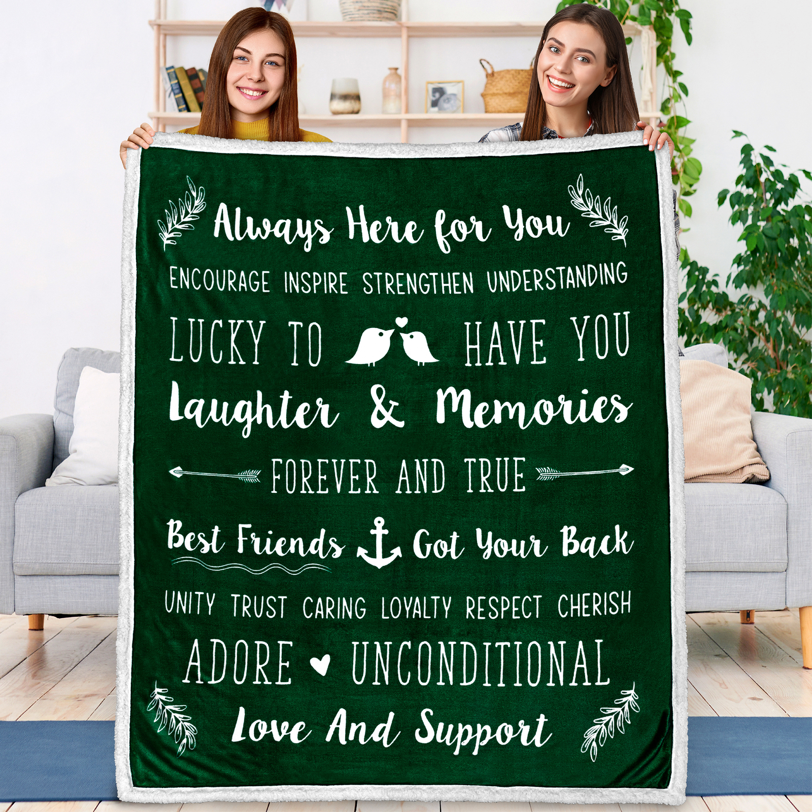 Best Friend Blanket for Women Ultra Soft Sister Blanket Friendship Gifts Bestie