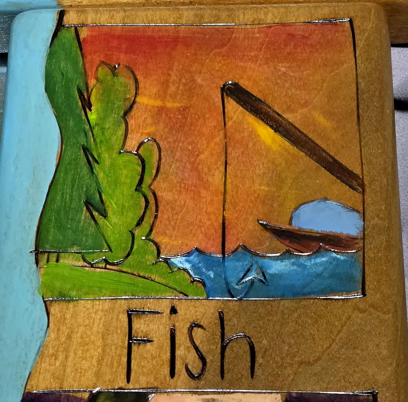 Sticks Handmade Wooden Wall Mirror “Go To the Mountains” Theme