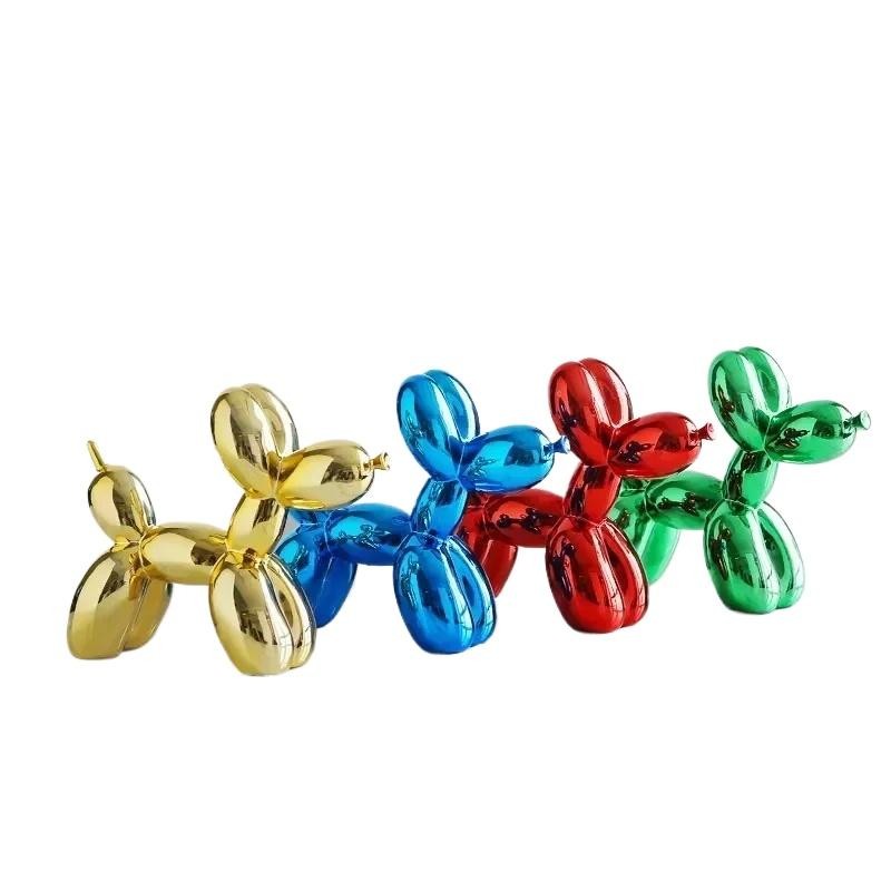 10cm 17cm Nordic Balloon Dog Sculpture Resin Animal Toy Statue Sculptures Figuri