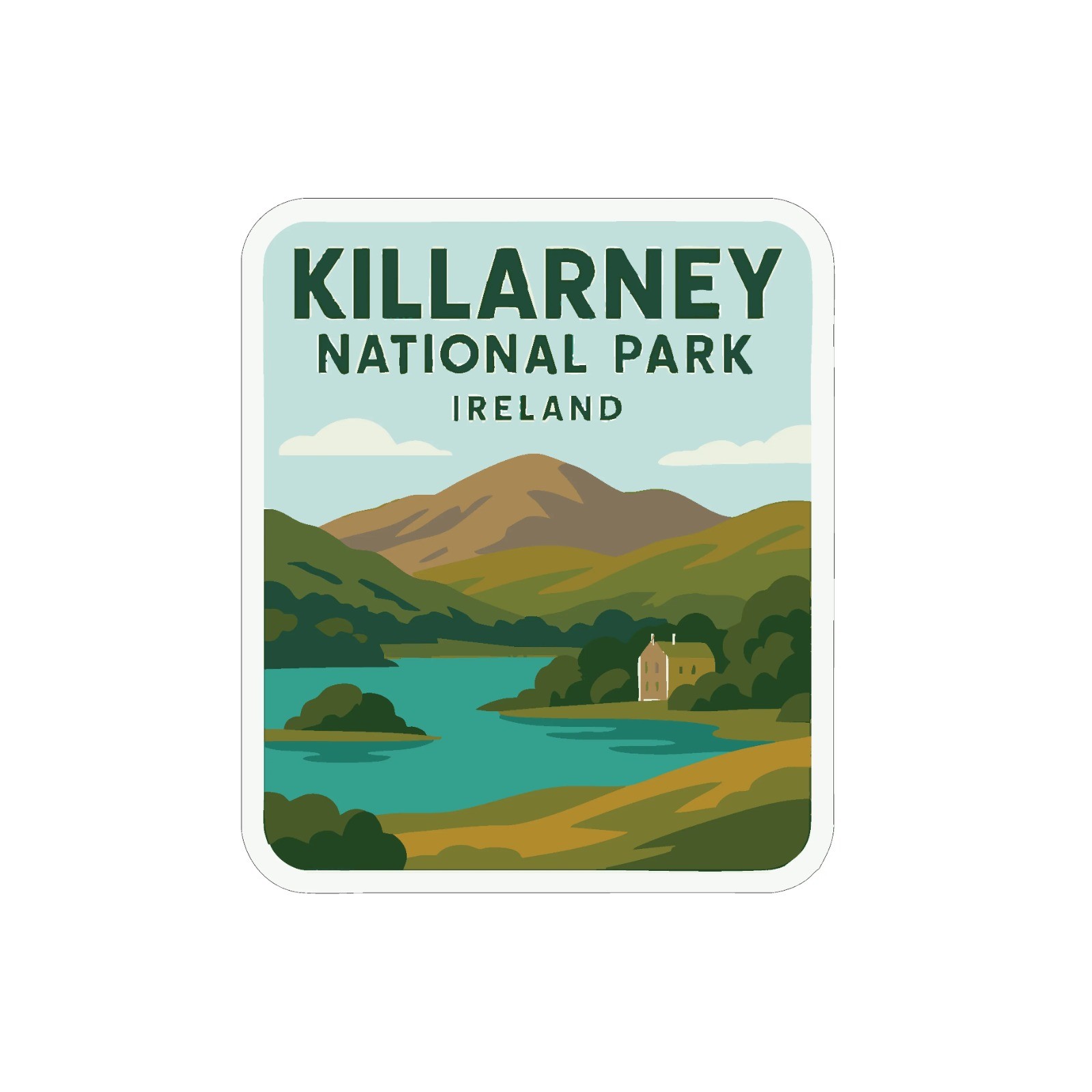 Killarney Ireland National Park Sticker Decal Vinyl Die-Cut World
