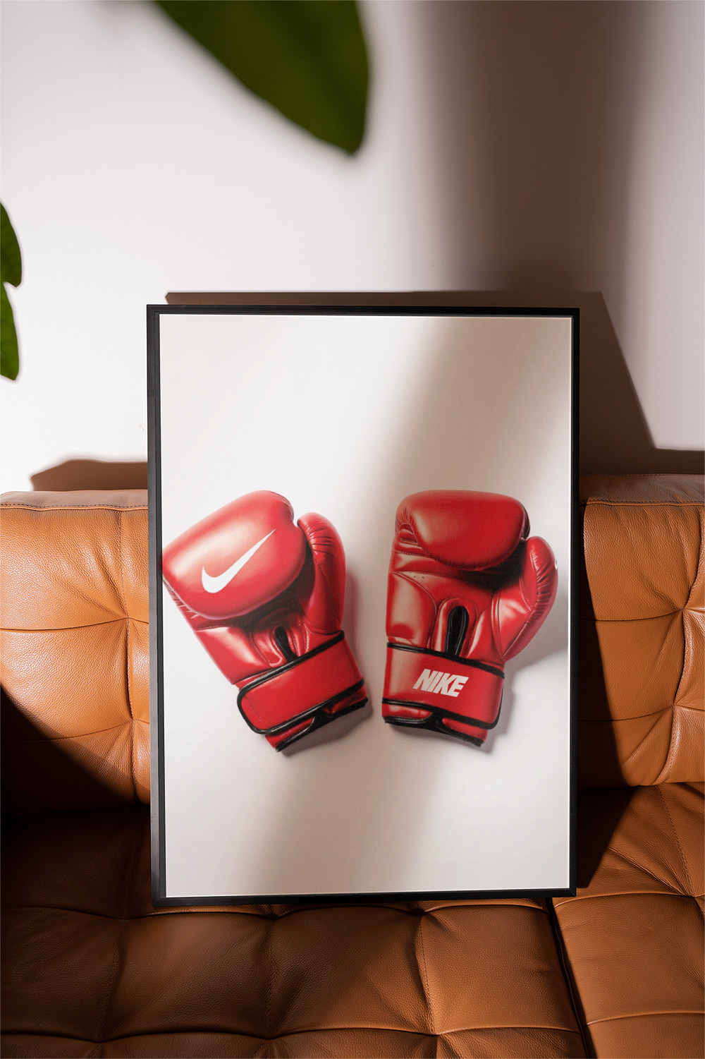Red Nike Boxing Gloves Poster, Boxing Gloves Wall Art, Boxing Poster, Nike Art
