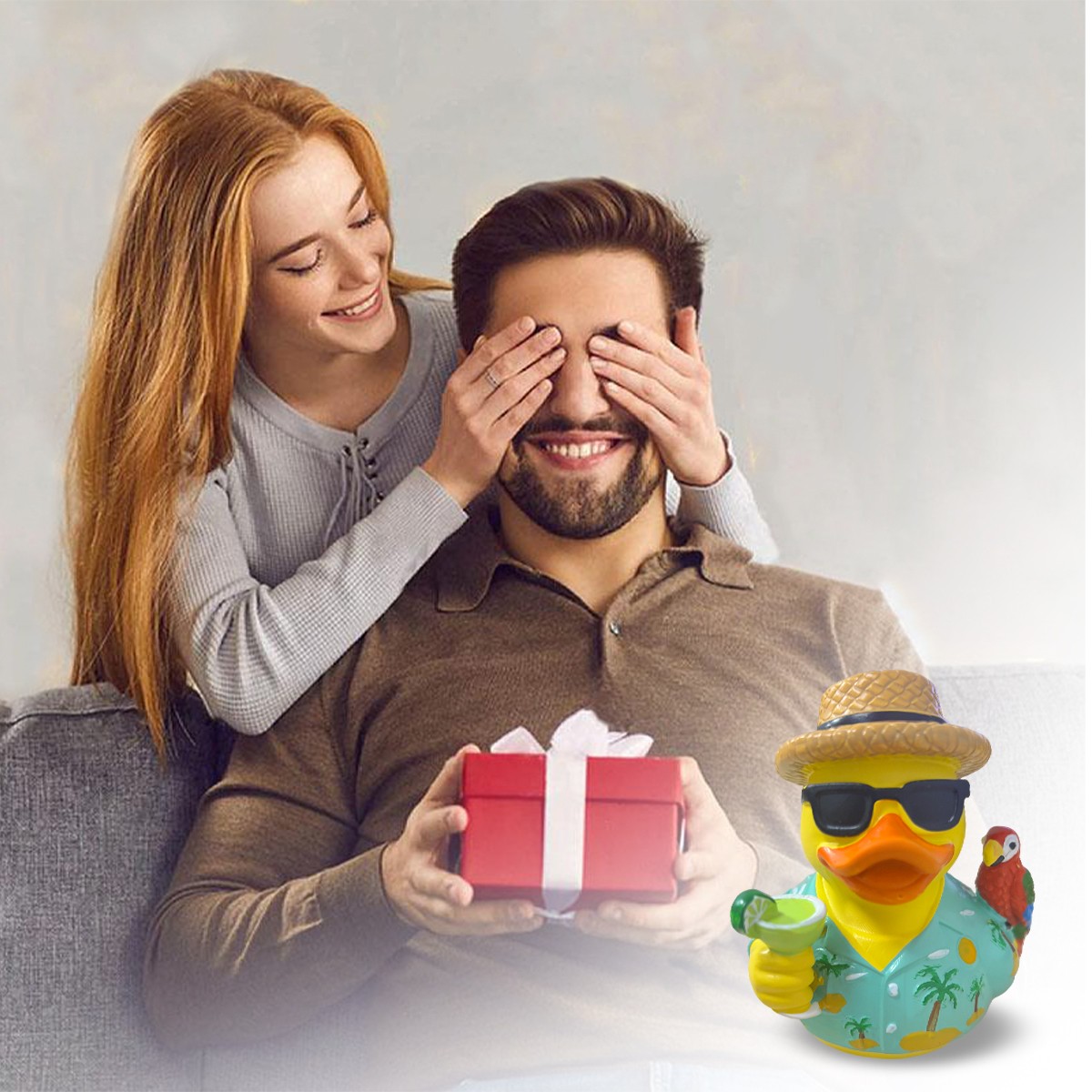 Margaritaville Rubber Duck Style Resin Collectible High Quality Decor Parrot