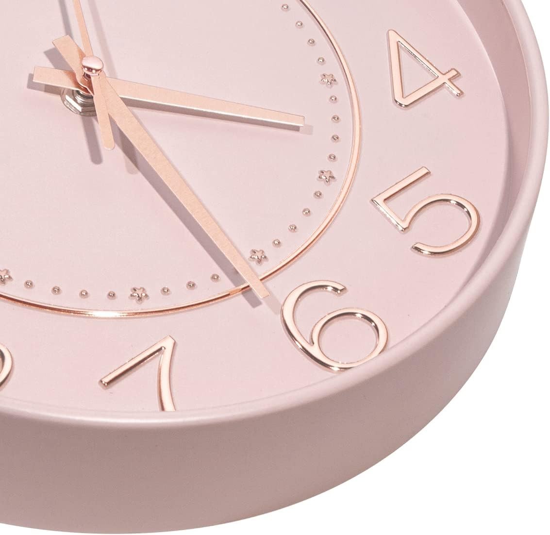 Battery Powered Modern 10” Wall Clock – Silent Decor for Living Room or Office