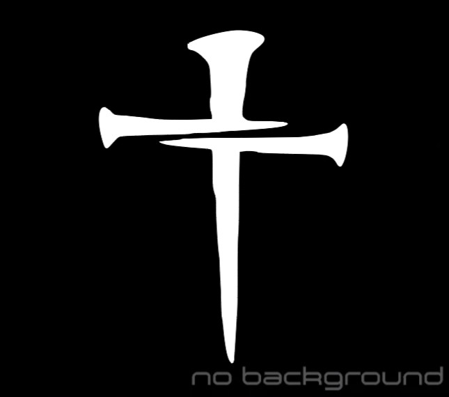 Cross Nails Vinyl Die Cut Decal Sticker – Jesus Christ Christian Religious God