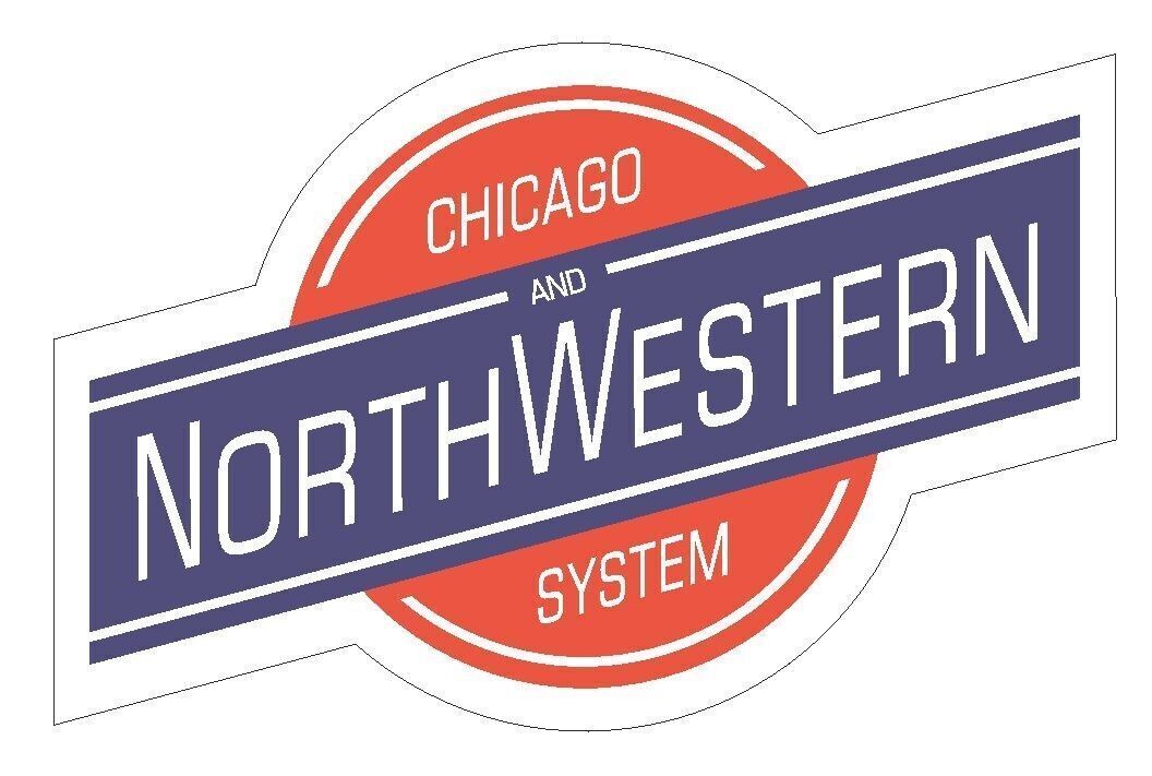 Chicago Northwestern Line Railroad Railway Train Sticker Decal R171