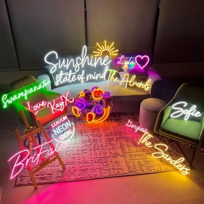 Custom LED Neon Sign – Business, Restaurants, Home Bar, Party, Wedding Décor