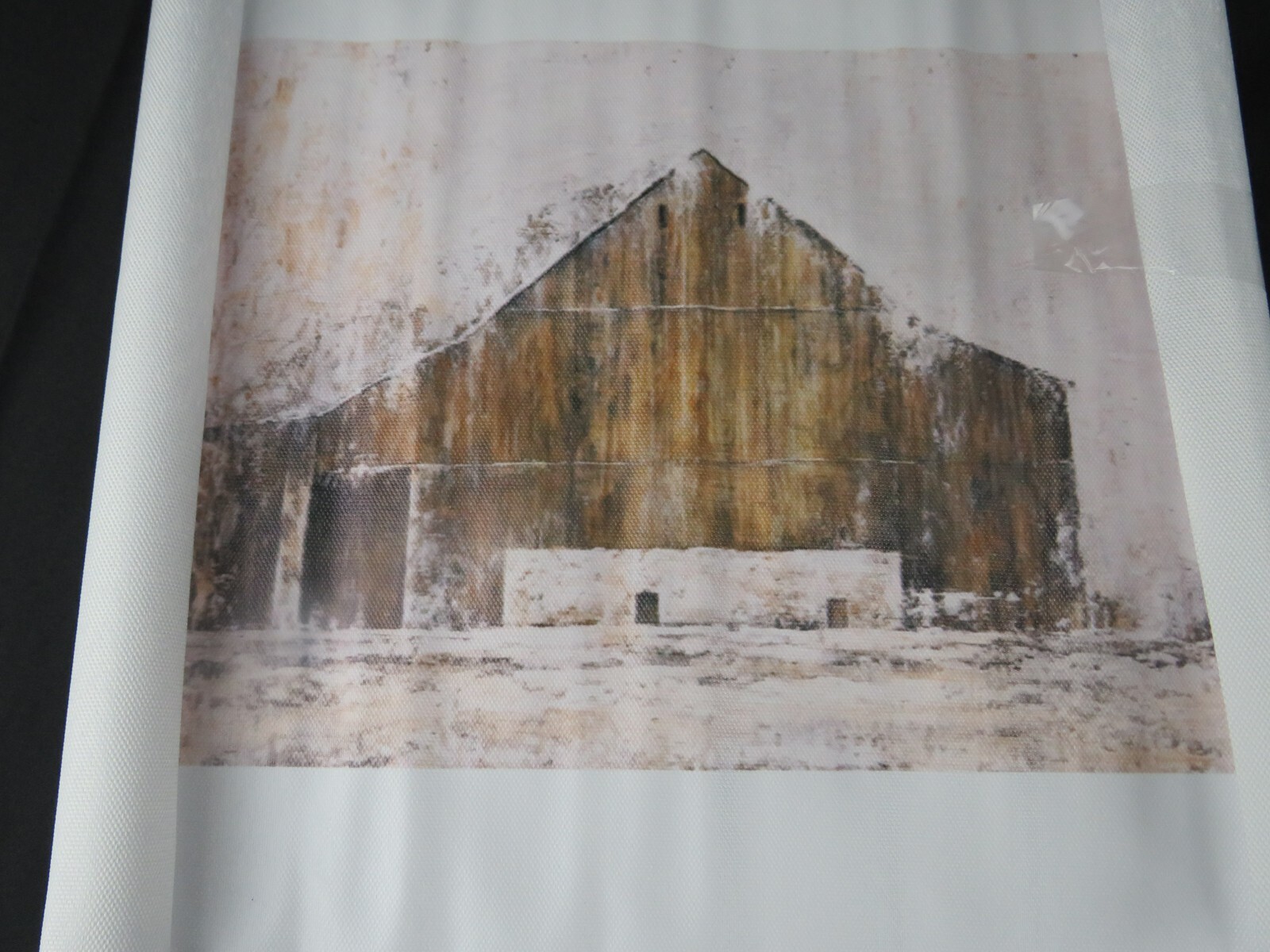 Wood Barn Canvas Art 14.5″ x 11.8″ Forest Barn Theme