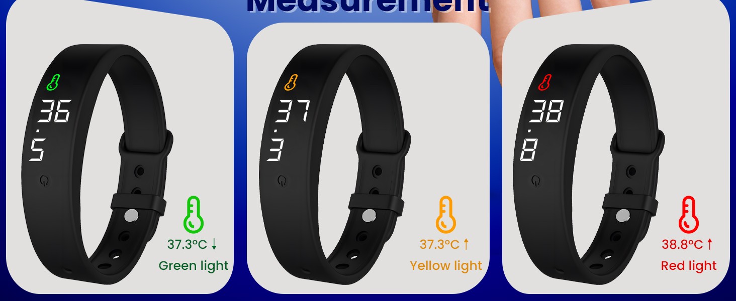 Vibrating Alarm Wristband Heavy Sleepers Adults Wrist Band Shock Clock Watch