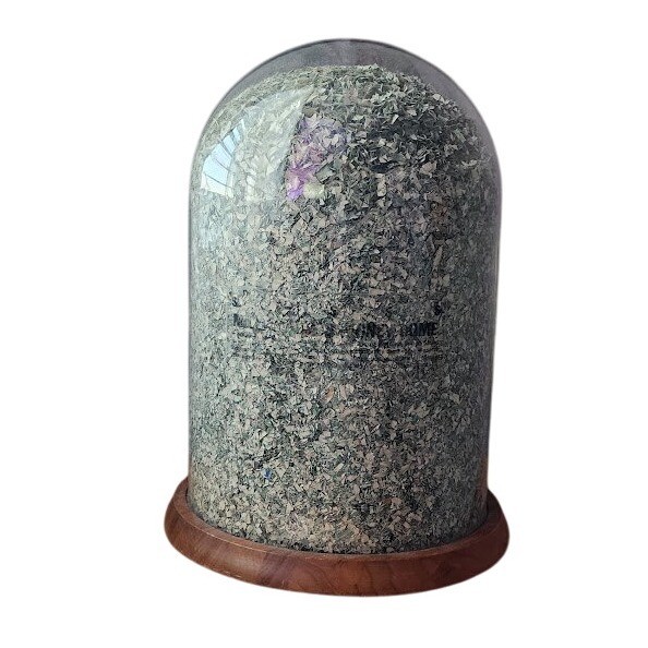 RETRO Millionaire’s Shredded Money Dome Display Luxe Home Decor Statement Piece