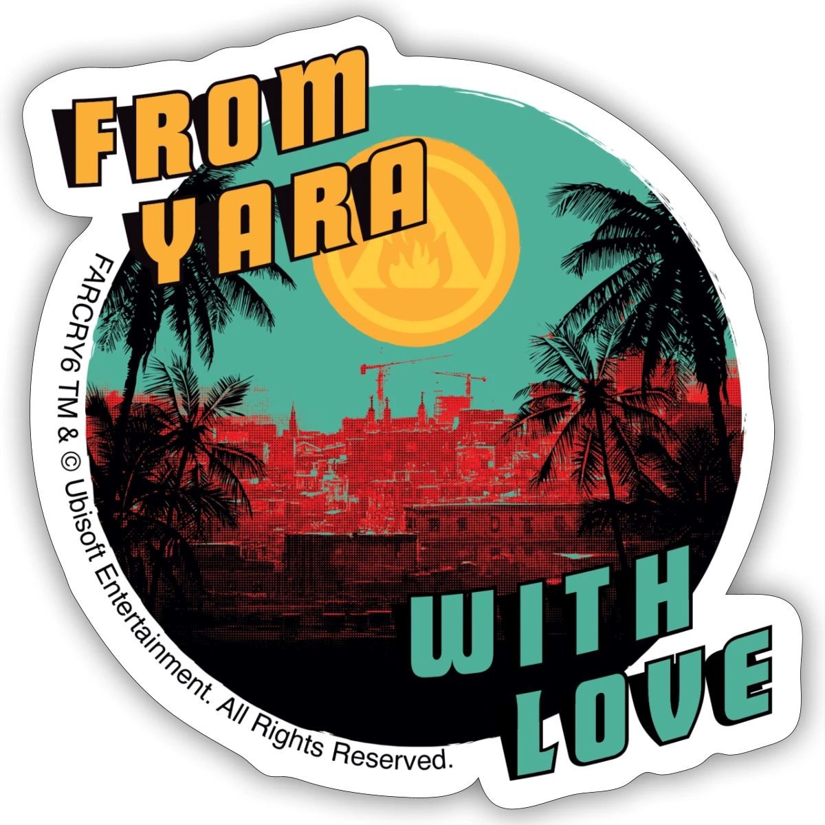 Far Cry 6 From Yara With Love Sticker, max. 4 x 4″