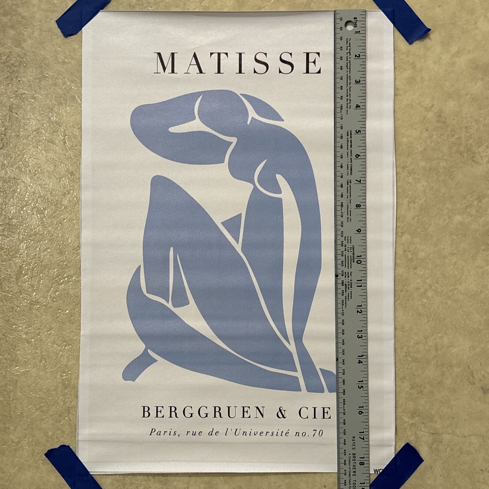 Matisse – BERGGRUEN & CIE Paris✅ Wall Art Canvas Poster Print Decor ✅ 12×18 in