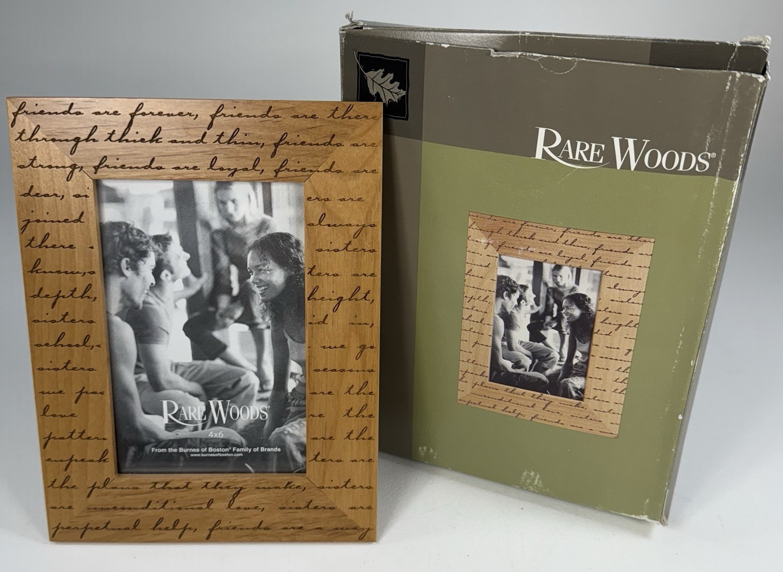 Rare Woods 4×6 Photo Frame Friends Are… New In Worn Box