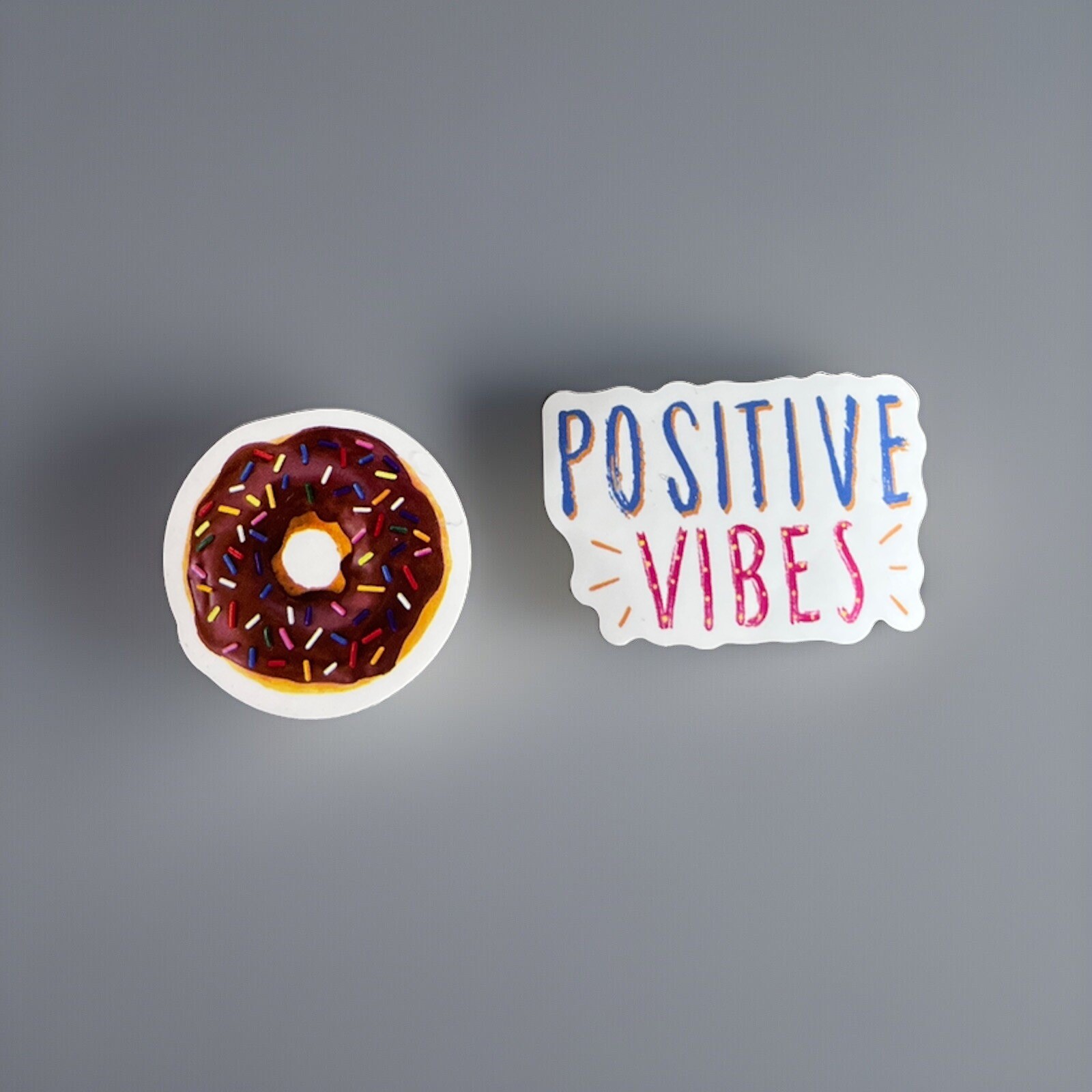 Stickers Sprinkle Donut Positive Vibes – iPhone Android Laptop Tablet Bottle Cup