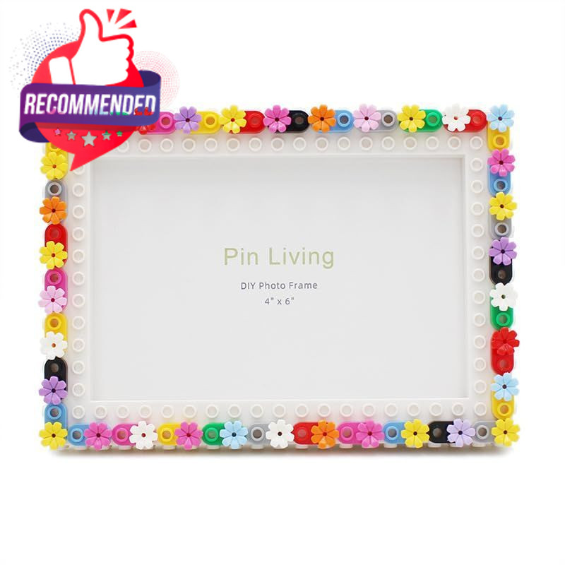 Multicolor Flower Design Diy Photo Frame, 4″ X 6″, Multicolor Flower