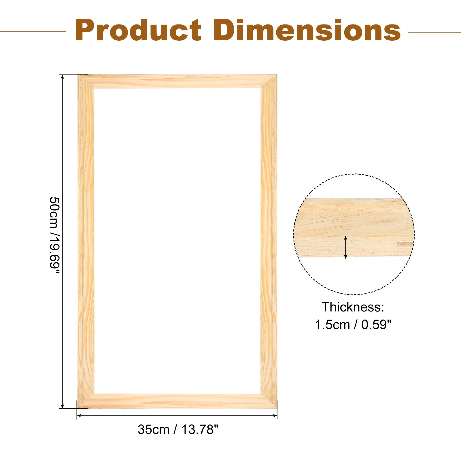 DIY Canvas Stretcher Bars 14 x 20 Inch Canvas Frame Wooden Frames Kit