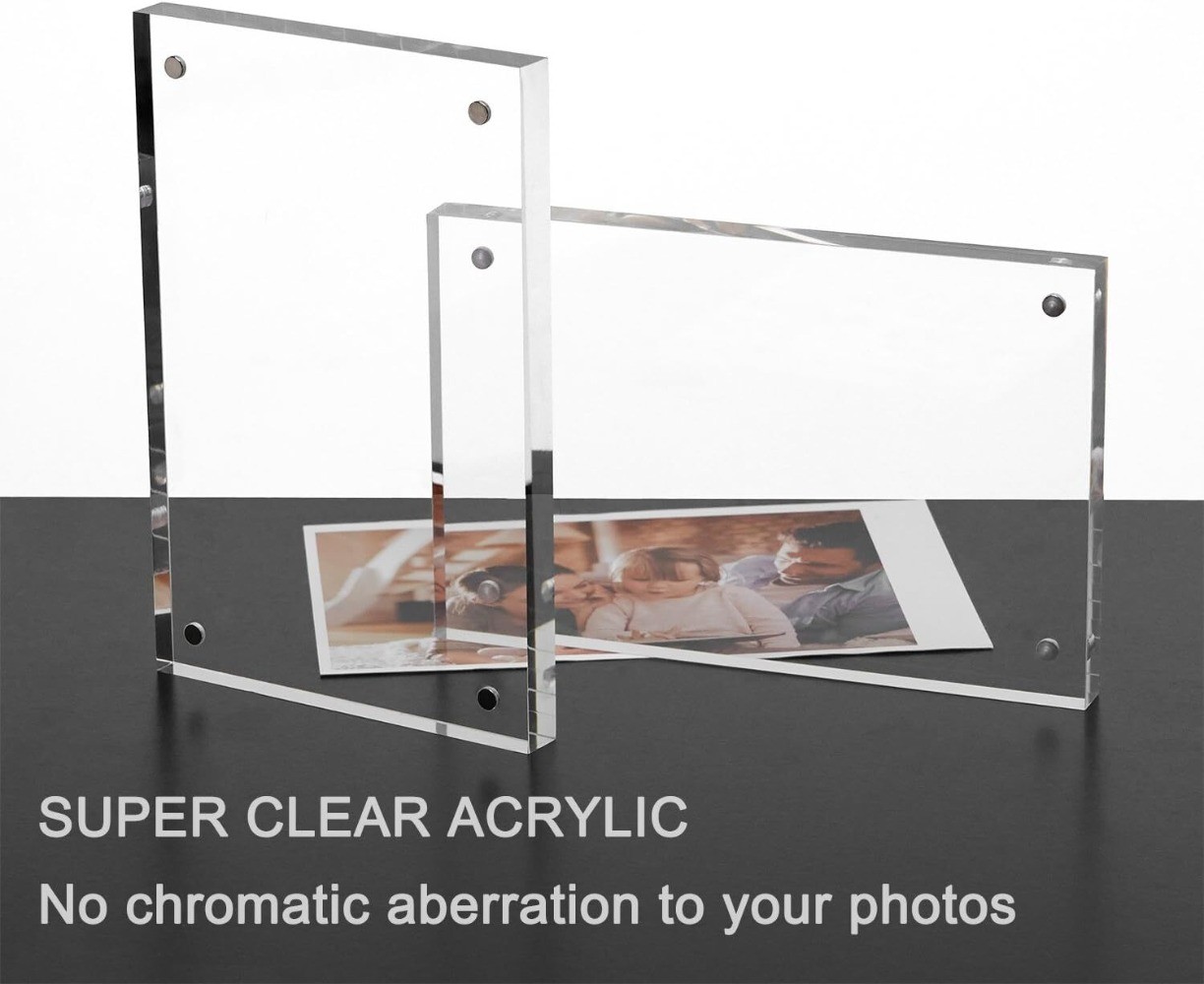 Transparent Acrylic Photo Double-Sided-Clear Picture Frame-Magnetic Photo