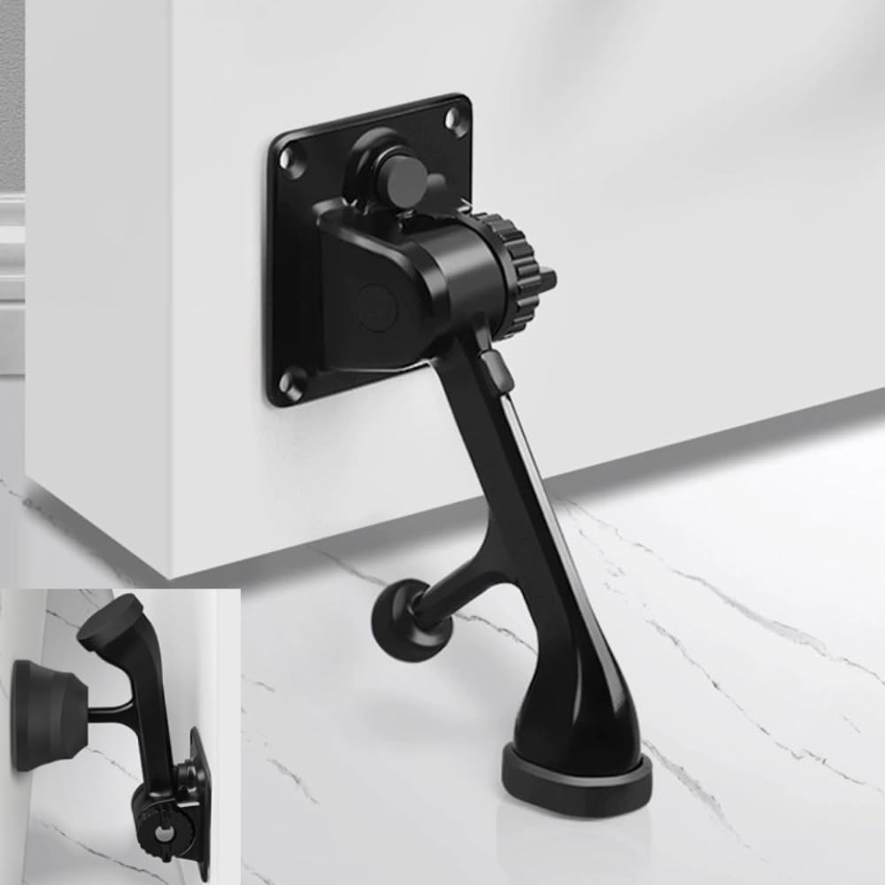 2In1 Kick Down Door Stopper And Holder Heavy Duty Suction Base NonSlip