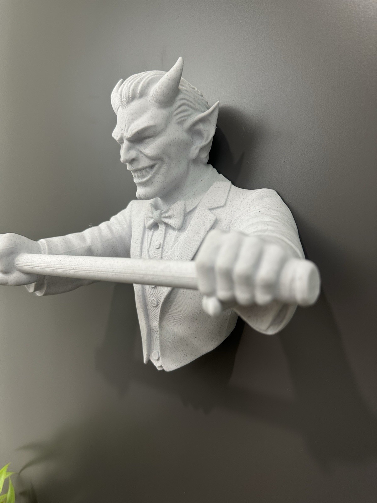 Devil Butler Towel Holder Gothic Demon Bathroom Wall Mount Decor Wall Mount 9”