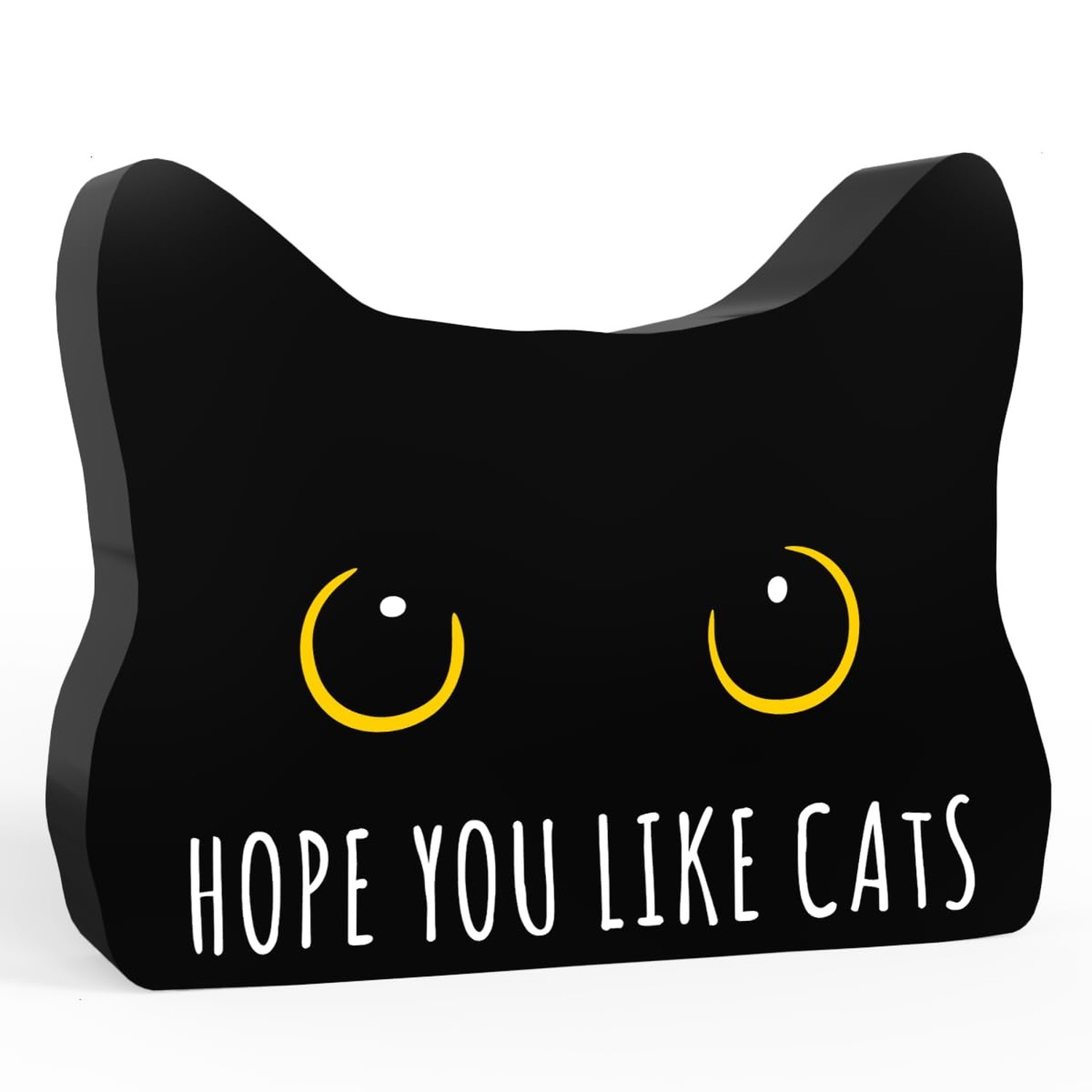 Black Cat Decor Cat Bathroom Decor Hope You Like Cats Funny Bathroom Acrylic …