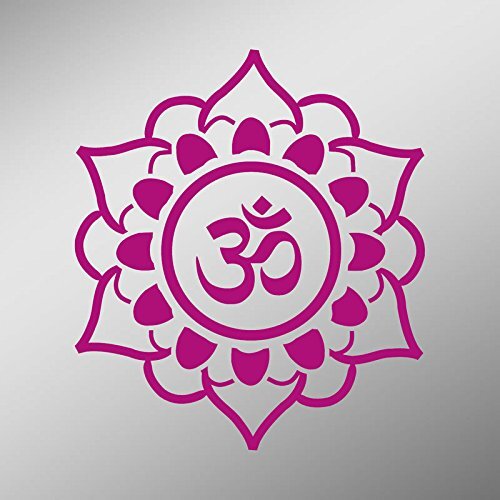 CMI DD810HP OM Symbol Flower Decal Sticker | 5.5-Inches By 5.4-Inches |