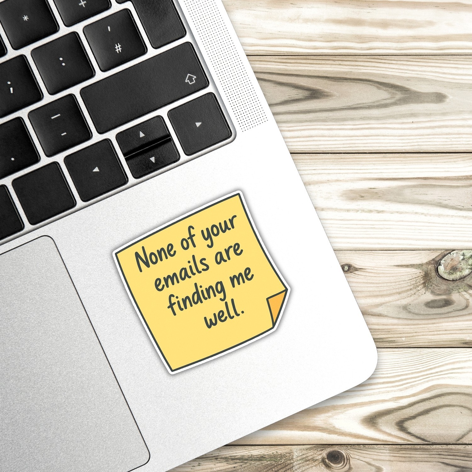 4Pcs Sarcastic “None of Your Emails” Vinyl Stickers – Funny Coworker Gift