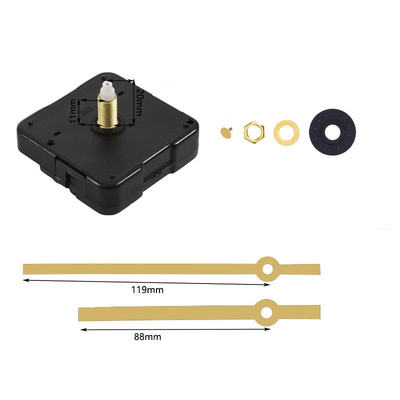 DIY Large Silent Quartz Wall Clock Movement Hands-Mechanism Repair Parts Tool