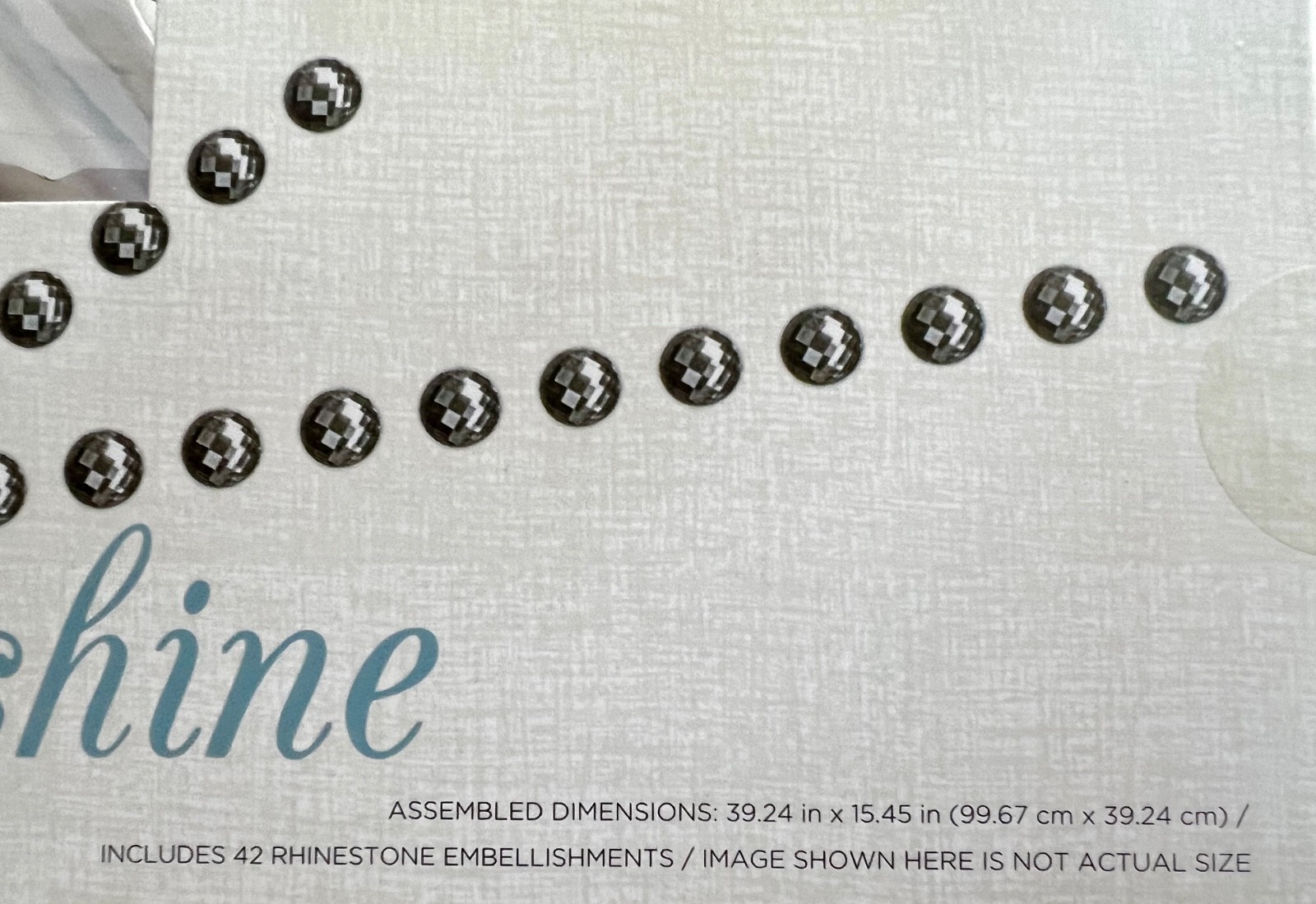 DCWV Embellished Adhesive Wall Lettering Laughter Sparkles Like Sunshine Teacher