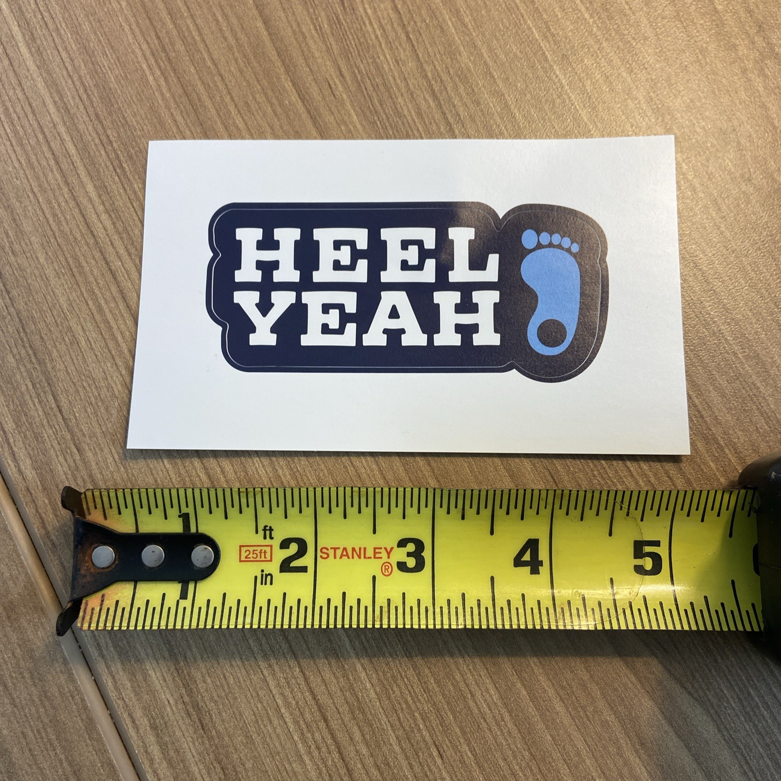 Chapel Hill University Of North Carolina White Heel Yeah TarHeels Bumper Sticker
