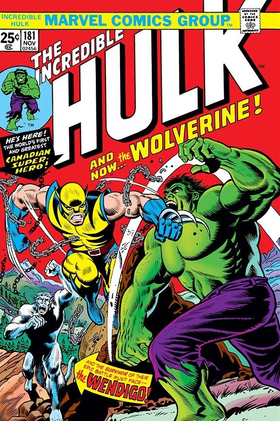 The Incredible Hulk vs Wolverine Comic Book Cover Poster print 11″x17″