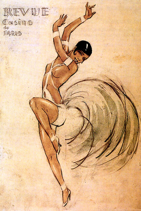 REVUE CASINO DE PARIS SHOWGIRL DANCE FRENCH VINTAGE POSTER REPRO