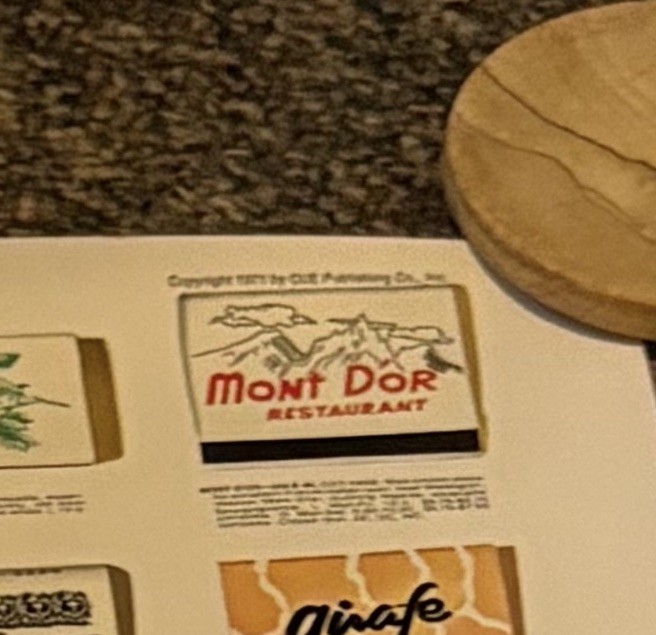VINTAGE CUE 1971 LARGE 25″ X 38″ EAST MANHATTAN RESTAURANT MATCHBOOK POSTER RARE