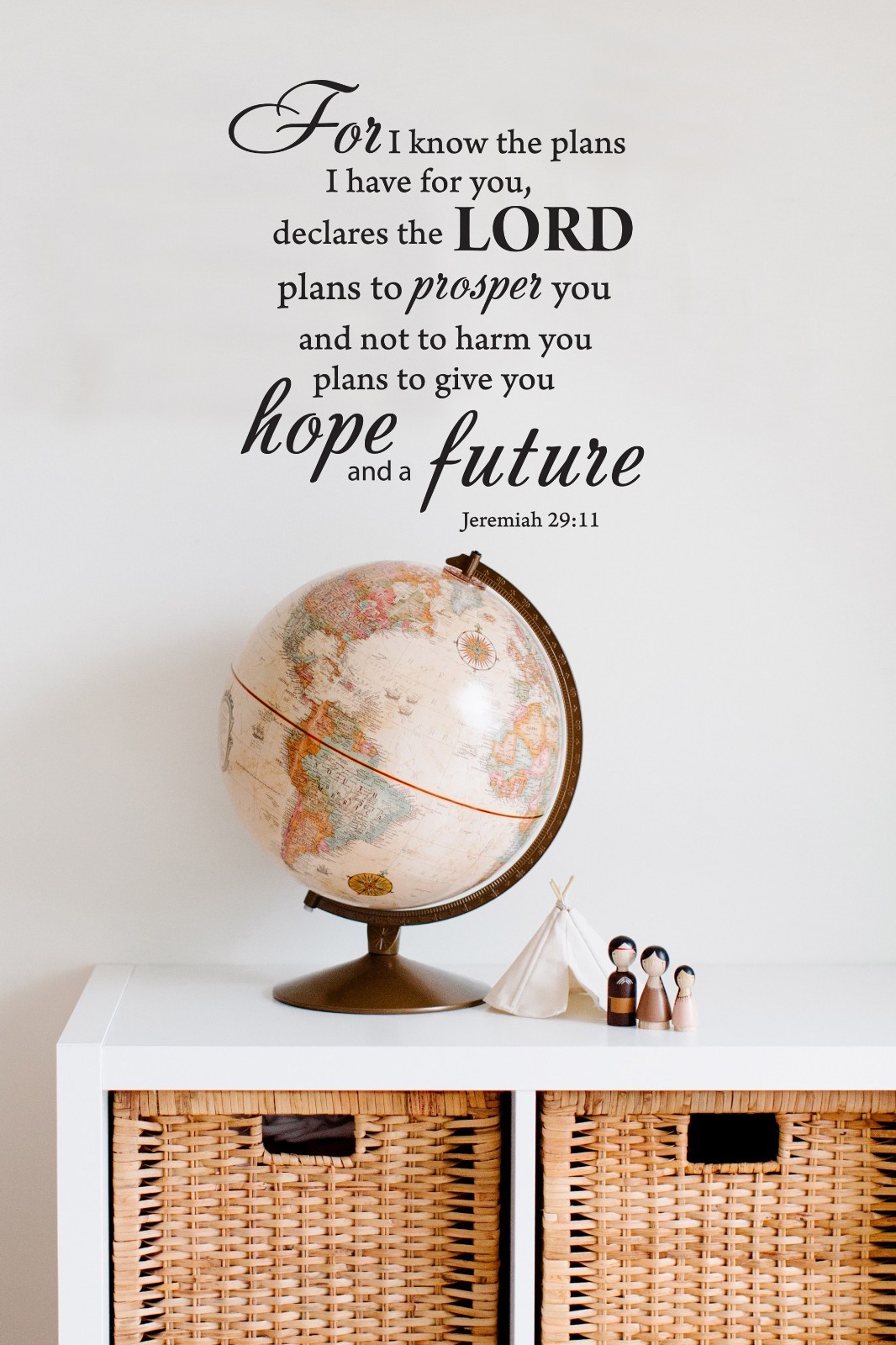 Jeremiah 29:11 Quotes Sayings Words Art Decor Lettering Vinyl Wall Bible Verse
