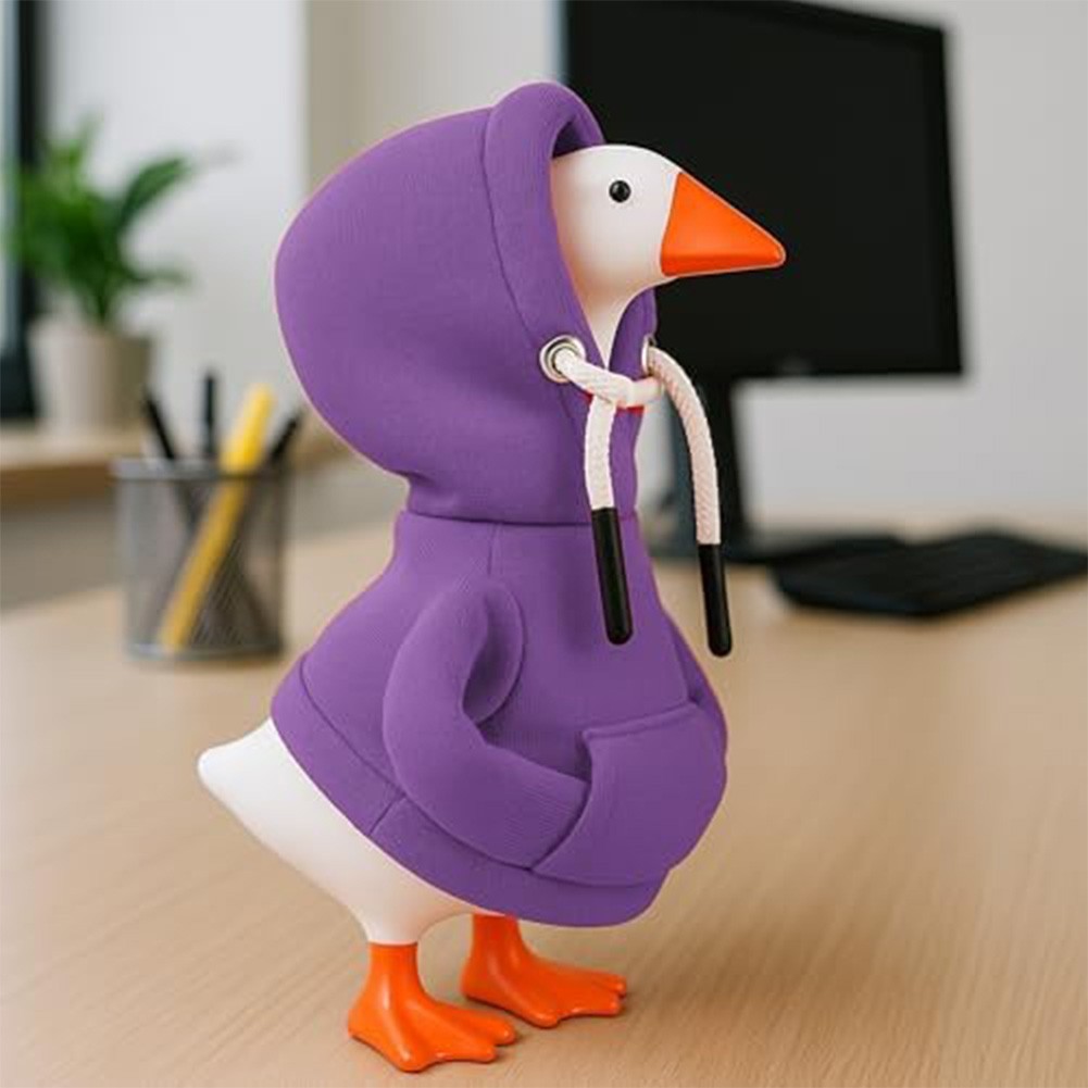 7 Inch Desk Goose Hoodie Outfit with Matching For Mini Backpack Accessory Set