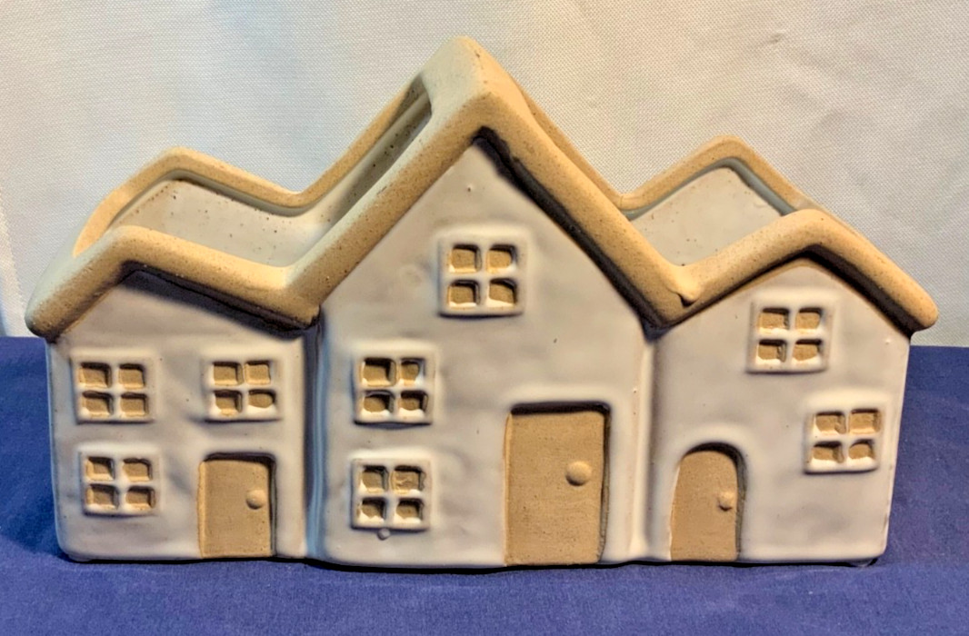 Hobby Lobby Table Decor F20 Planter Ceramic 9’’ Houses Handle
