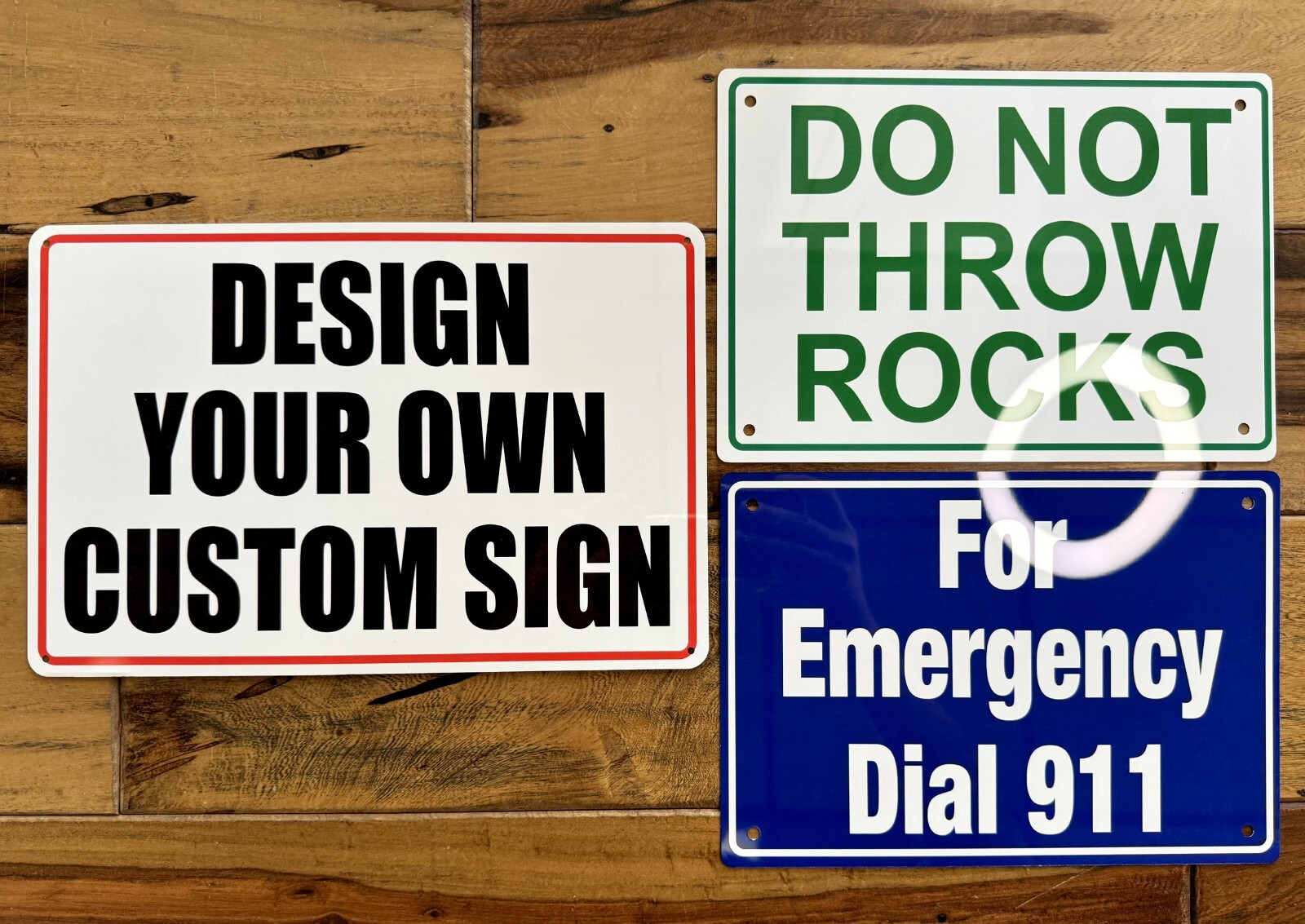 Personalized Custom Aluminum Signs, 12×8″, for Outdoor, Indoor, Office, Airbnb