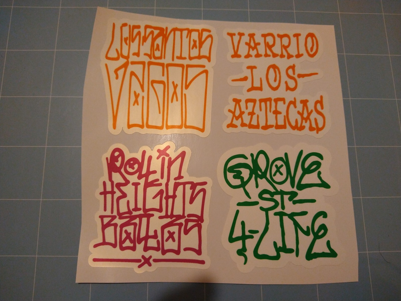 2.5″ San Andreas CJ Graffiti Spray Tag Glossy Waterproof Vinyl Sticker Art