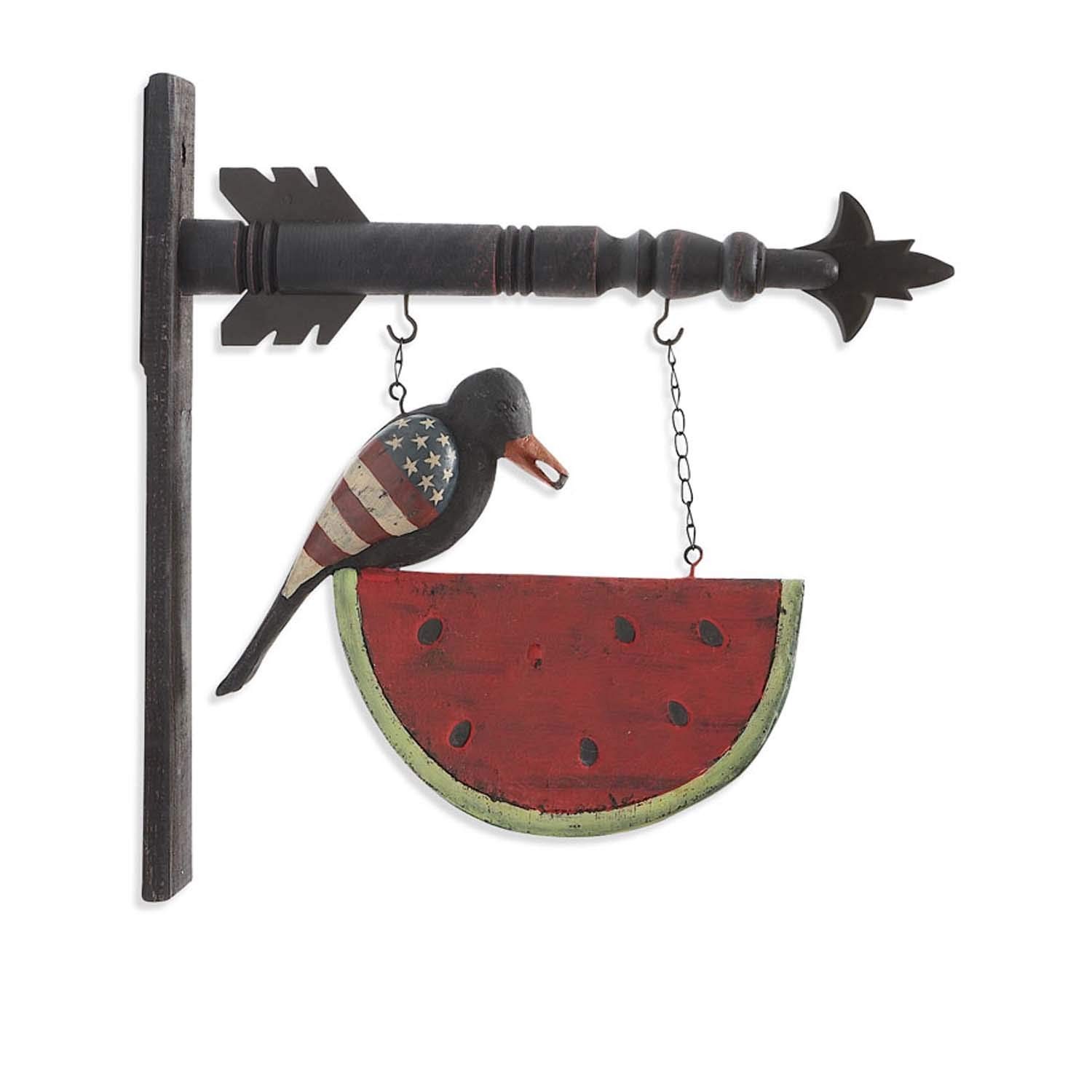 K&K Interiors Arrow Replacement Decorative Hanging Sign, Red