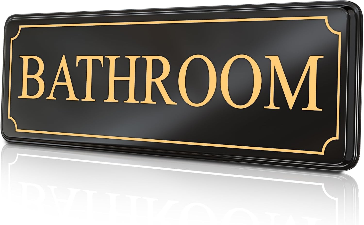 Bathroom Door Signs for Home Office and Business – Restroom Sign cute bathroom