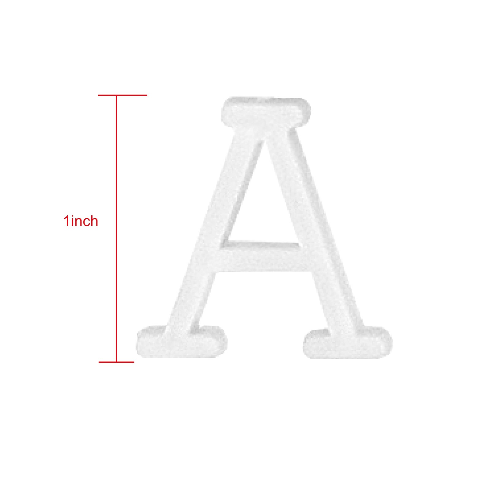 1 Inch Letters for Felt Letter Board, 188 Pieces 1 inch, 1 inch White