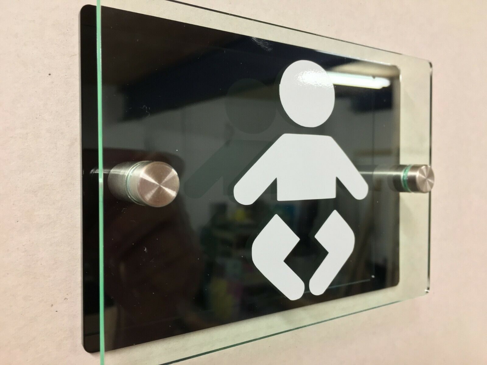Baby Change Toilet Door Sign Loo Lavatory, Gender Neutral, Unisex, Door Plaque