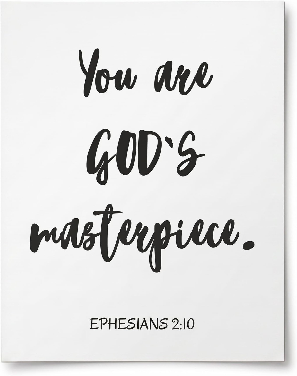 God’s Masterpiece Christian Wall Art Inspirational Bible Verse Decor Print