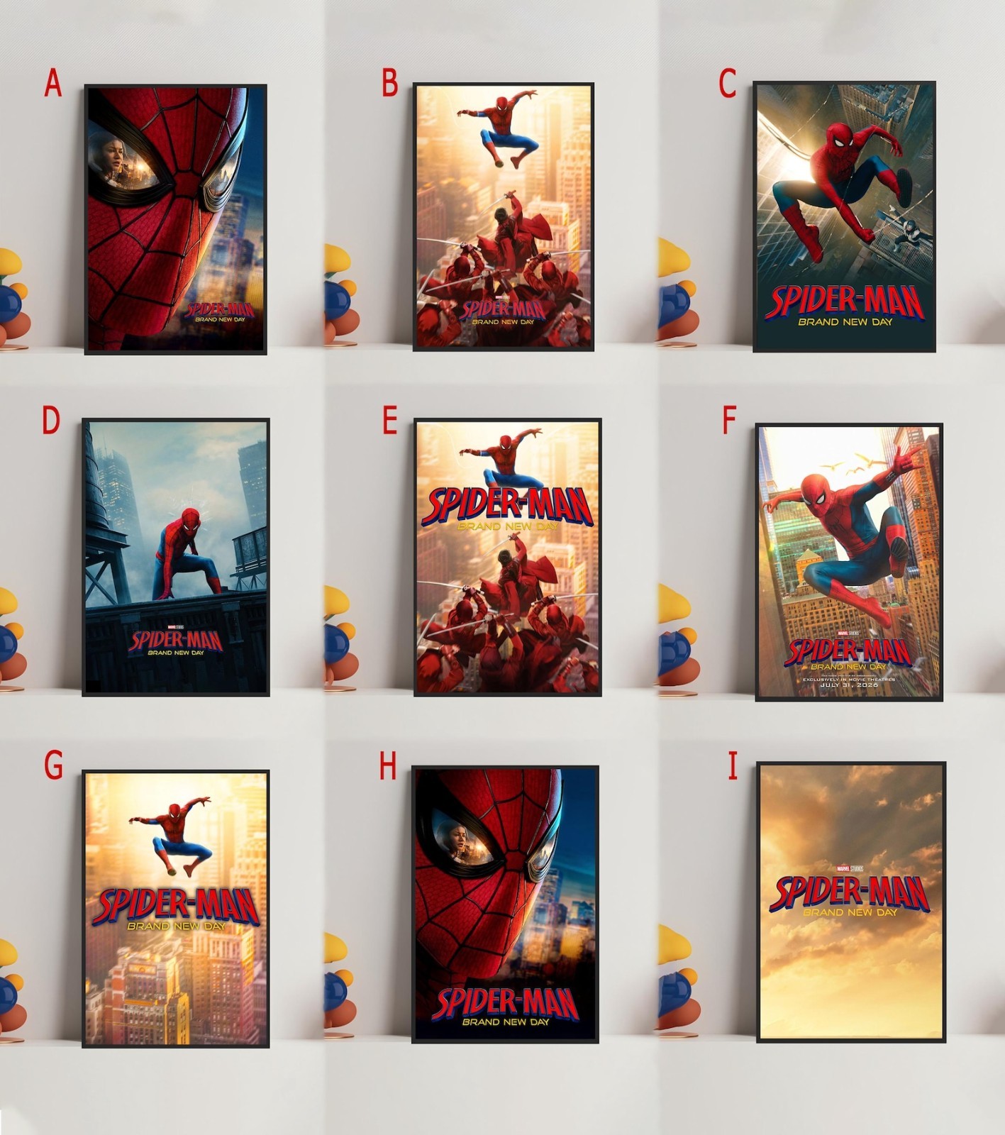 Spider-Man Brand New Day Poster, Superhero Movie Wall Art, Marvel Fan – Unframed