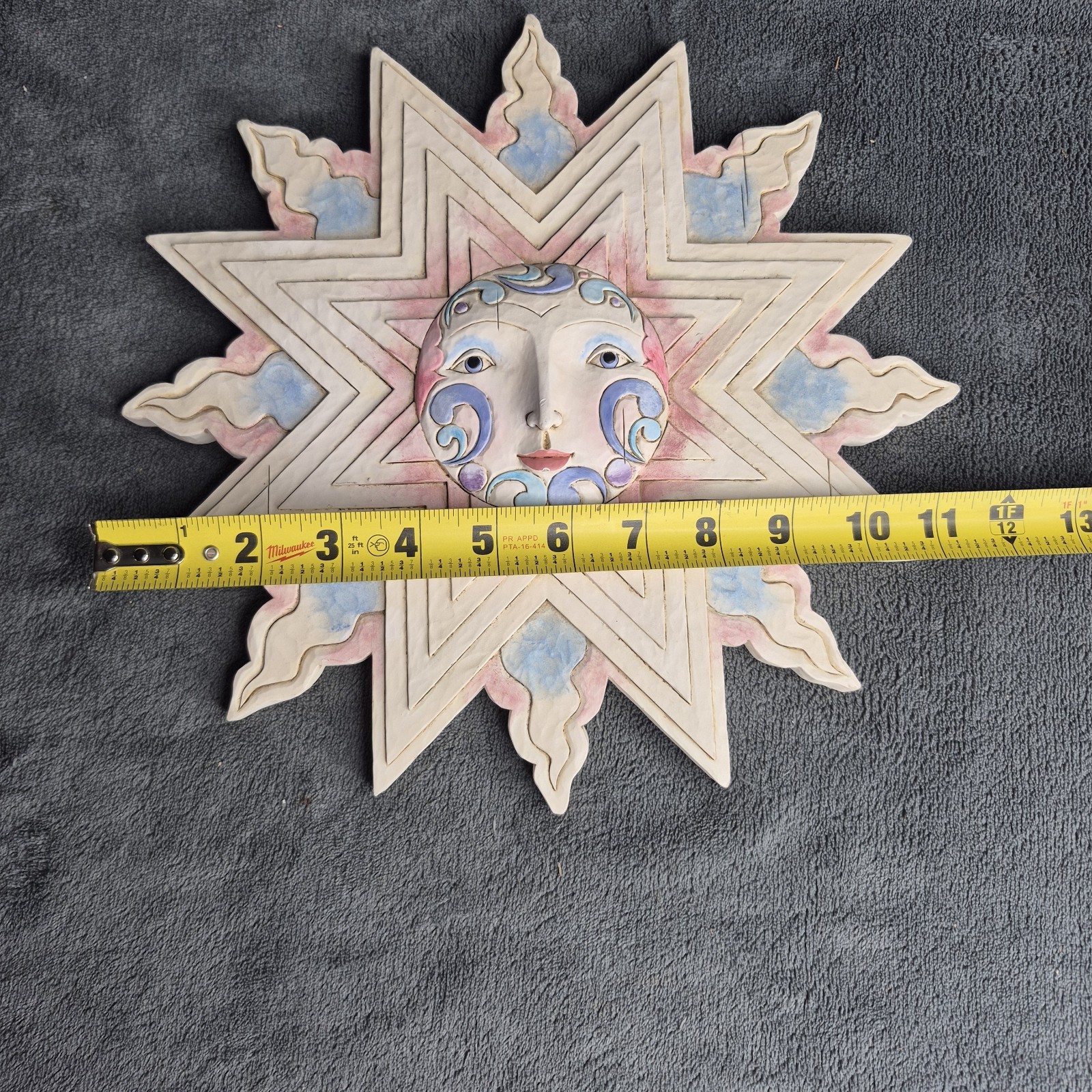 Sun Face Plaque Jim Shore 2007 Wall Hanging Heartwood Creek 11.75” #4010001